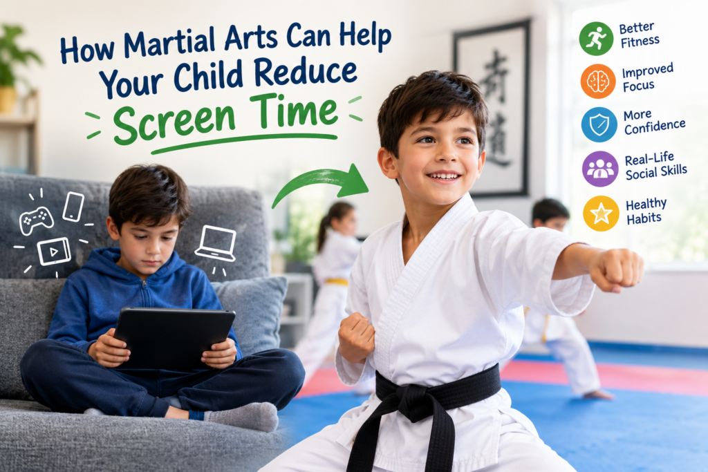 How Martial Arts Can Help Your Child Reduce Screen Time